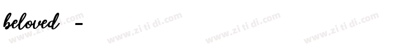 beloved 普通字体转换